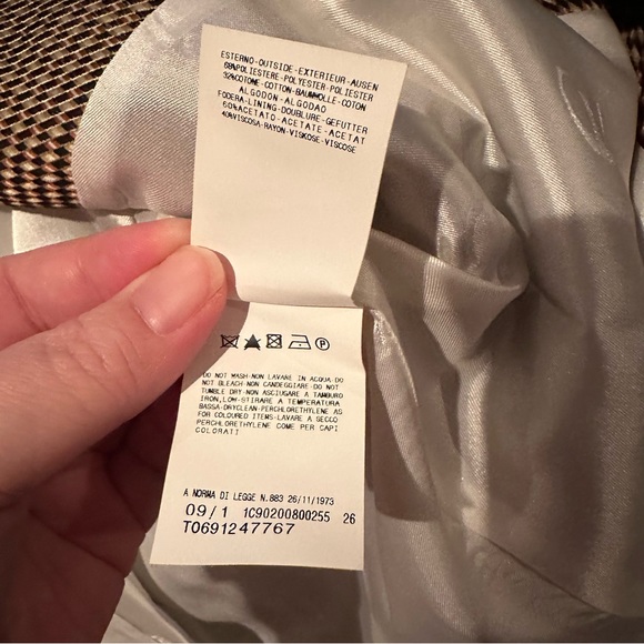 Just Cavalli Houndstooth Print Long Jacket Size 40 - Picture 6 of 6